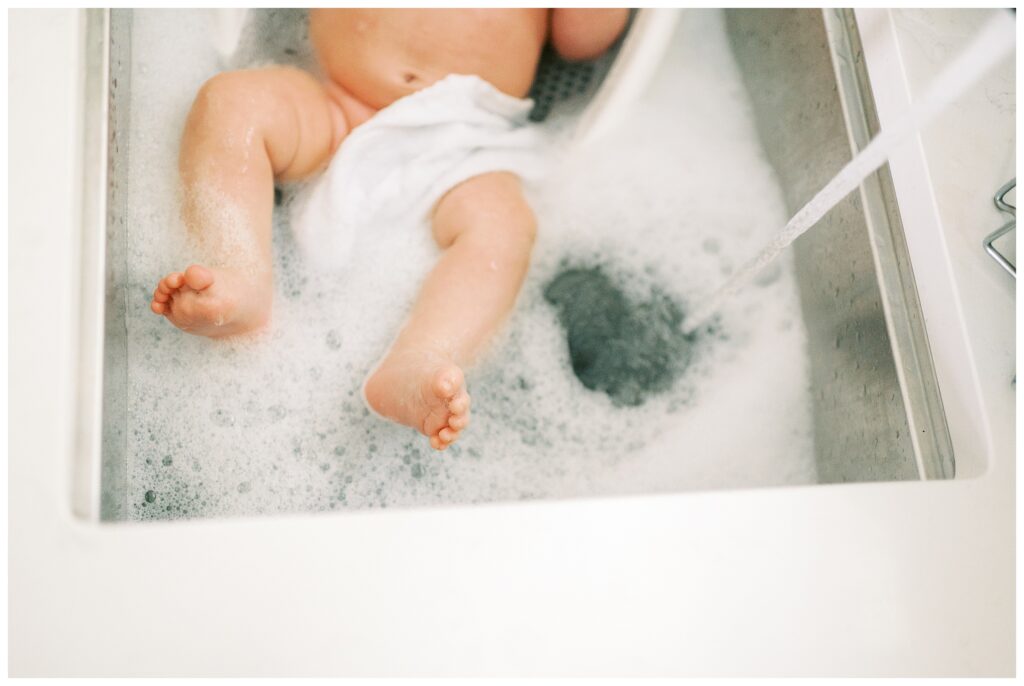 nashville family inhome photography lindsay reed sink bath