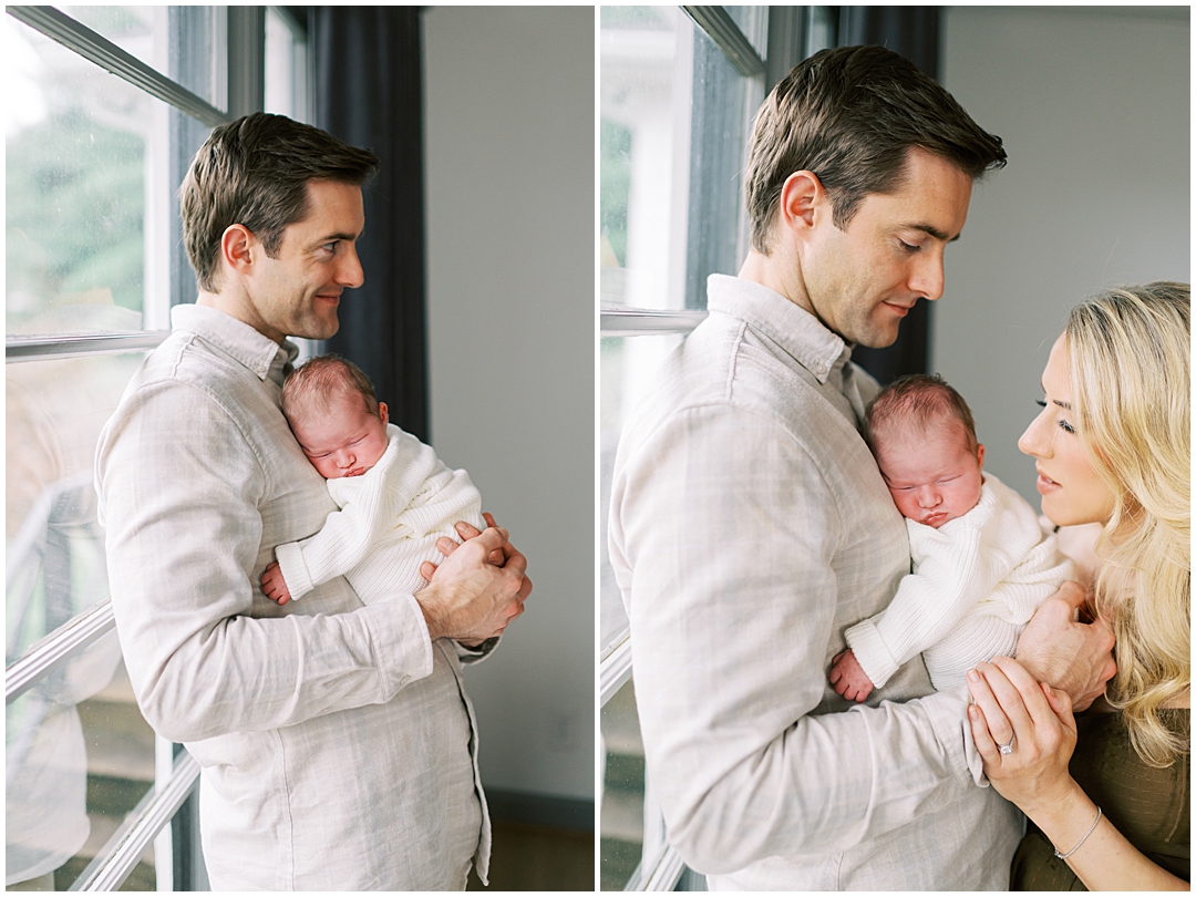 Lived-in lifestyle family & newborn photos with the Harris family – Nashville and Franklin, TN family photographer Lindsay Reed Photography.