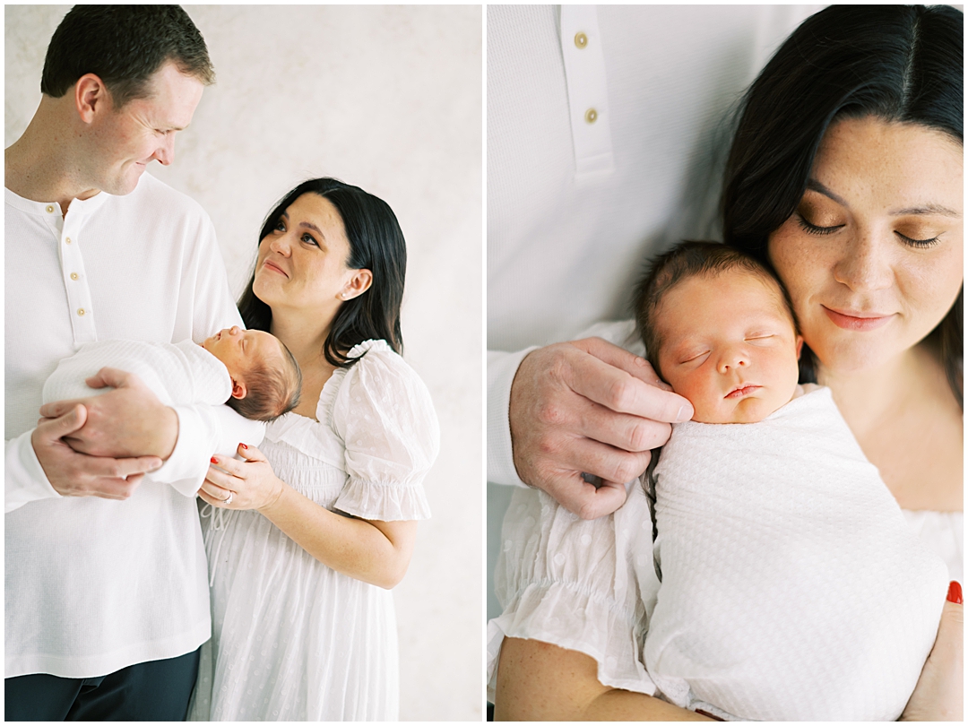 Studio newborn family photos with the Garrity family – Nashville and Franklin, TN newborn photographer Lindsay Reed Photography.